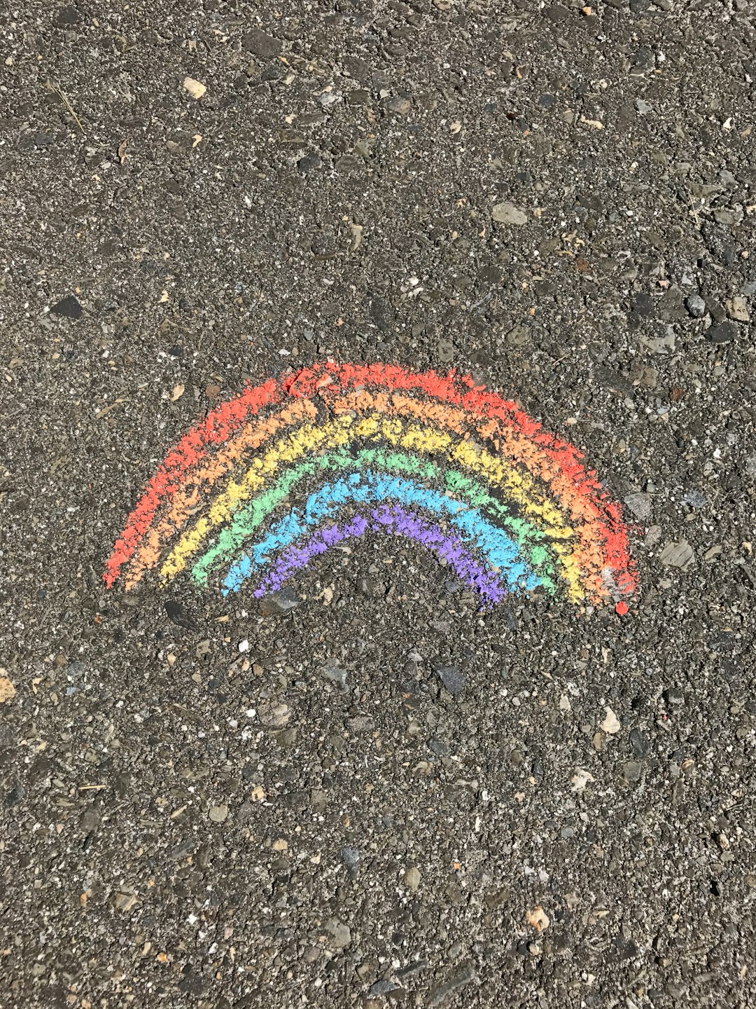 Rainbow Sidewalk Chalk by Hispanic Month rainbow drawing